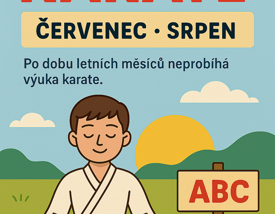 Pauza v Karate přes prázdniny